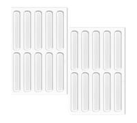 20 Pcs Clear Furniture Bumpers, 6.3 cm Self-Adhesive Cabinet Door Bumpers, Anti-Scratch Reusable Silicone Bumper Strips for Cabinet Doors, Windows, and Drawers