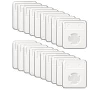 20 Pcs Coin Slab Display Holder, Clear Plastic Single Coin Display Case with Four-Point Fixing, 3.3 x 2.3 in / 8.4 x 5.9 cm Coin Collection Organizer