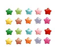 20 PCS Colored Mini Star Kids Magnetic Stickers for Fridge, Colorful 3D Tiny Small Cute Magnetic Stars for Reward Chart Fridge, Suitable for Refrigerator Whiteboard Locker School and Office