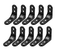 20 Pcs Corner Brace,50x50mm L Bracket Right Angle Brackets,Metal Iron Joint Angle Bracket Angle Connector Fastener Shelf Support,Black,2 Inch