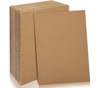 20 Pcs Corrugated Cardboard Sheets, Thick Cardboard A4 Kraft Pads Brown cardboard for DIY Crafts Artwork Painting and Cushioning (300×200 mm)