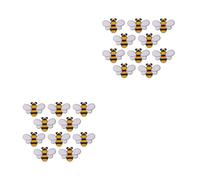 20 Pcs Cute Bee Brooch Metal Enamel Lapel Pin for Coats and Shirts | Yellow Black Retro Finish, Secure Clasp, Smooth Edges, for Work Outfits and Special Occasions