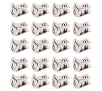 20 Pcs D Ring Rivet, Zinc Alloy D Ring Stud Screw for Handbag Backpack Pet Collar Leather Jacket, 15x8.5mm Rivets with Screws for DIY Bag Hardware Accessories (Silver)