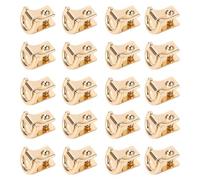 20 Pcs D Ring Rivet, Zinc Alloy D Ring Stud Screw for Handbag Backpack Pet Collar Leather Jacket, 15x8.5mm Rivet Set with Screws for DIY Bag Hardware Accessories (Gold)