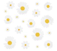 20 PCS Daisy Flower Iron on Patches Multi-Size Cute Sew on Patches White Embroidered Flower Applique for DIY Crafts T-Shirt Backpacks Bags Hat Jeans Repair Decoration