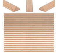 20 PCS Decorative Wood Trim 8m Wood Bobbin Moulding Trim for DIY Wall,Unfinished 3D Natural Solid Wooden Profiles for Home Wall Cabinet Furniture