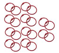 20 PCS Diameter 3cm Book Rings Metal DIY Binder Ring for Home School Office Booklets Cards File,red(Red)