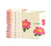 20 pcs Disposable Car Garbage Bags, Leak-Proof Vomit Bags Made with Recycled HDPE, Foldable and Standable Small Trash Bin for Car, Travel, Camping, Office, Bedroom
