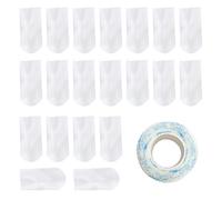 20 Pcs Disposable Waterproof Dog Socks & 1 Pcs Bandage,Keep Paws Clean & Promote Healing,Breathable & Non-Slip Dog Shoes for Injured Paws,Mud-Proof Dog Walking Boots for Indoor Outdoor Walking,S