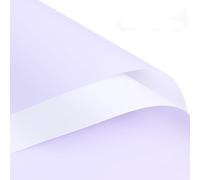 20 Pcs Double-Sided Waterproof Floral Wrapping Paper for Bouquets, Gift Boxes DIY Crafts 22.8x22.8 Inch Flower Paper Wrap for Wedding Florist Supplies and Packaging (Violet+white)