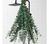 20 Pcs Dried Eucalyptus Stems for Shower, 17'' Natural Real Preserved Eucalyptus Leaves Branches Hanging, Fresh Eucalyptus Plant Bundle for Home SPA Bathroom Wedding Wall Vase Decor, Bath Essentials