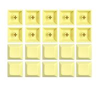 20 PCS DSA Key Cap Thick PBT DSA 1U Height Keycap Set Blank Personality Supplement Keycap DSA Key Cap PBT Key Cap Blank Key Cap Personality Supplement Computer