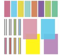20 PCS Dyslexia Overlays Bookmarks, Reading DyslexiaAids, Transparent Design Overlays for Reading Dyslexias, Coloured Overlays for Dyslexia for Children, Students, Book Lovers and People with ADHD
