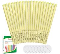 20 Pcs Ear Candles,All Natural Ear Candles Beeswax Candling Cones,Lindastas Ear Wax Candles,100% Non-Toxic Cylinders Fragrance Hollow Cone Candles with(20 Ear Candle)+10 Protective Disks