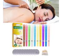 20 Pcs Ear Cleaning，Ear Wax Removal Kit，Earwax Remover Earpick Tool-Includes Double Pointed Cotton Swab and Storage Box