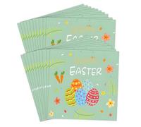 20 Pcs Easter Napkins, Easter Table Decorations, Egg Paper Napkins Disposable Green Serviettes, Easter Dessert Serviettes Green Eggs Pattern Disposable Napkins for Kids Adultsr,Restaurant,Party