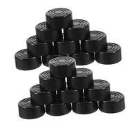 20 Pcs Electric Guitar Pedal Cap Guitar Pedals Footswich Protection Caps Foot Switch Topper Effect Foot Nail Protection Pvc Table Leg Pod Feet Abs Black Generic