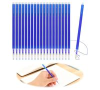 20 Pcs Erasable Pen Refills Compatible with Pilot Frixion, Friction Pen Refills, 1.0mm Stainless Steel Tip Refill for Students Teachers Note Taking Sketching Planning DIY Smooth Writing (Blue Ink)