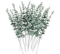 20 Pcs Eucalyptus Artificial Eucalyptus Leaves, Eucalyptus Leaves Branches Garland Faux Plants for Wedding, Flower Arrangement, Home, Garden, Table Centerpiece, Decoration