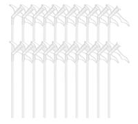 20 Pcs Expanding Foam Nozzle - Spray Foam Nozzle Replacement Tubes - Clear Polyethylene Nozzles for DIY Spraying, Industrial Adhesives Application