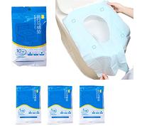 20 Pcs Extra Large 23.6 Inch x 15.8 Inch Blue Disposable Toilet Seat Covers Individually Wrapped Travel Essentials, for Public Restrooms Airplane Camping (blue, 20pcs)