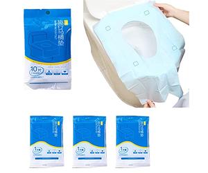 20 Pcs Extra Large 23.6 Inch x 15.8 Inch Blue Disposable Toilet Seat Covers Individually Wrapped Travel Essentials, for Public Restrooms Airplane Camping (blue, 20pcs)