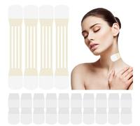 20 Pcs Face Lift Tape, Neck Tape for Saggy Neck with 4 Elastic Bands, Nlsqw Lift Strap Patch Temporary Visual Lift Effect Tapes, Necks Li-ft Tapes Invisible for Necks Faces Jowls Double Chin