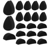 20 Pcs Face Paint Sponges Petals Face Painting Sponge High Density Makeup Faces Sponge Water Droplet Shape Black Paint Sponges Brushes Kit Professional for Adult Body Paints Art Work Supplies
