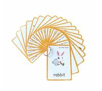 20 Pcs Farm Flash Cards, Learning First English Word Cards for Teacher/Autism Therapists Home school ESL Teaching Aid Materials, Tools