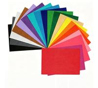 20 Pcs Felt Fabric Sheets, Assorted Colors Felt Fabric Sheets 20x30cm, A4 Felt Sheets for DIY Craftwork, Sewing, Quilting & Teen Craft Projects