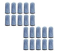 20 PCS Finger Cots, Grade 5 Cut Resistant Finger Protectors Reusable Finger Work Sleeve Covers for Garden, Kitchen and Sculpture (Blue)