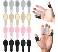 20 Pcs Finger Splints Kit, Adjustable Elastic Nylon Finger Brace Supports for Trigger Finger, Arthritis,Strained or Sprained Fingers, Fits Thumb, Index, Middle, Ring, Pinky Fingers-4 Colors (5 Each)