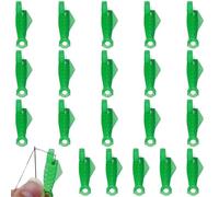 20 Pcs Fish Mouth Sewing Machine Needle Threader, Easy to Insert Hand Sewing Needles, Quick Needle Threaders Tool, for Craft DIY(Green)