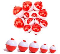 20 Pcs Fishing Snap On Floats Bobbers 5Size Various Weights Push Button Sea Carp Hard ABS Push Button Fishing Round Buoy Float