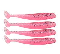 20 PCS Fishing Soft Lure 7.5cm/2g Plastic T Tail Bait Artificial Worm Swimbait for Bass Trout Walleye Fishing Accessory(Pink),bait