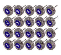 20 Pcs Flap Wheel, 80 Grit Sanding 100 Abrasive Sandpaper Flap Wheel Disc For Dremel Rotary Tools