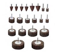 20 Pcs Flap Wheel Sander Set - Runiash 80 Grit Flap Sanding Wheels 10 Sizes with 1/4" Shank for Die Grinder Removing Rust, Weld Burr, Grinding & Metal Finishing