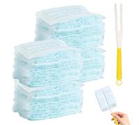 20 Pcs Flash Dust Magnet Starter Kit,Disposable Flash Dust Magnet Refill With Handle, Flash Duster Refills For Cleaning Dust, Dirt & Hair From Keyboards, Desks & More