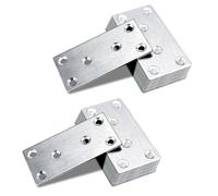 20 Pcs Flat Brackets for Wood, 80 × 40 × 1.75mm Flat Joining Plates - Sleeper Bracket Heavy Duty, Stainless Steel Mending Plates for Wood Furniture Fixing Repair Connector