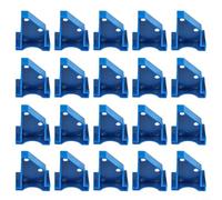 20 Pcs Floor Spacers For Laminate And Vinyl Installation With 1/4 And 1/2 Inch Expansion Gap Blue And Yellow Abs Plastic Wedges For Floating Wood Flooring Projects(blue)