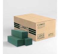 20 Pcs Floral Foam Wet Brick Ideal for Artificial & Fresh Flowers | Perfect Sponge Blocks for Weddings and Funeral Arrangements | Best for Both Indoor and Outdoor Floral Displays. (Pack of 20)