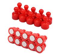 20 PCS Fridge Magnets Magnetic Push Pins Refrigerator Magnets Strong Neodymium Magnets Whiteboard Map Magnets Perfect for Home Kitchen Office School Classroom mini size Red