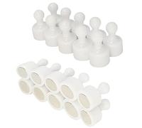 20 PCS Fridge Magnets Magnetic Push Pins Tiny Refrigerator Magnets Strong Neodymium Magnets Whiteboard Map Magnets Perfect for Home Kitchen Office School Classroom White
