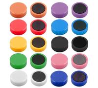 20 Pcs Fridge Magnets, Whiteboard Magnets Colorful Round Magnets Mini Magnets Color Magnets Strong Refrigerator Magnets for Fridge Whiteboard Office Notice Board Crafts Home Office School (10 Colors)