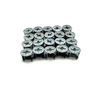 20 PCS Furniture Cam Locks and Nuts 15mm, for Cabinets, Drawers and Wardrobe Assembly. Suitable for IKEA replacement fixings. Pack of 20.