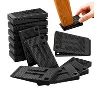 20 Pcs Furniture Levelers Pads, Flexible Rubber Shims for Leveling, Table Wedges Table Leg for Home Improvement, Non-Slip, Stackable, Table Shims for Fixing Wobbly Furniture