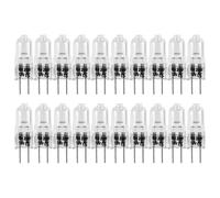20 Pcs G4 Halogen Bulbs,20W 12V Light Bulbs 2 Pin Clear Lamp Bulb,for Cooker Lighting,Signal Lights,Track