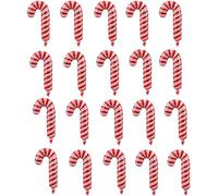 20 Pcs Giant Foil Christmas Balloons, Candy Cane Balloons, Inflatable Blow Up Baubles for Party Decorations and Balloon Arch