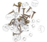 20 Pcs Glass Wardrobe Holder Handle Clips Door Knob Cabinet Retainer Curio Inside Fasteners Frame for Cabinets Closet for Glass