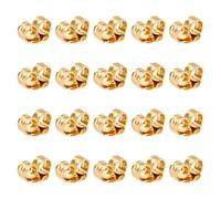 20 Pcs Gold Earring Backs, Stainless Steel Earring Safety Backings, Butterfly Earing Backs, for Stud Earrings, Jewelry Making,for Women (6.5 mm x 4.5 mm)